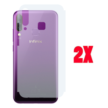 (2-Pack) Infinix S4 Back Protector Carbon Fiber Matte Sheet