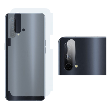 OnePlus Nord CE 5G Rear Combo: Carbon Fiber Skin + Camera Lens Protector