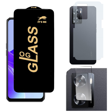 Oppo A77 3-in-1 Kit: OG Glass + Carbon Back Camera Protector