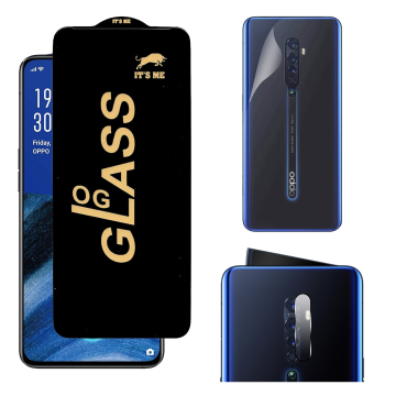 Oppo Reno 2 360¬∞ Clear Kit: OG Glass + Back Jelly Camera Guard