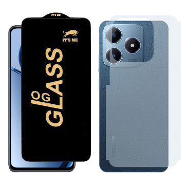 Realme C63 Combo: OG Glass Screen Protector + Carbon Back Skin