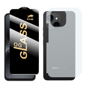 2-in-1 360 Protection for Spark 40C : HD Glass + Back Matte