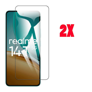 Realme 14T Glass Protector Polish Screen Tempered For - 2Pcs