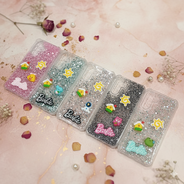 Samsung Galaxy A17 Barbie Fancy Glitter Girls Back Cover Multi Colour Case Stylish Protection