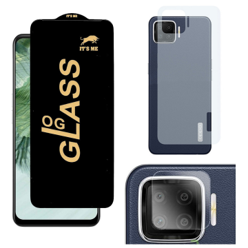 Oppo F17 3-in-1 Kit: OG Glass + Carbon Back Camera Protector