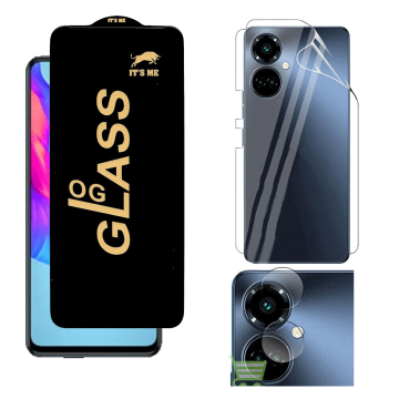 Tecno Camon 19 360¬∞ Clear Kit: OG Glass + Back Jelly Camera Guard
