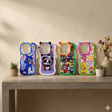 Tecno Pop 8 Fancy Wave Style Cartoon Printed Mobile Cover