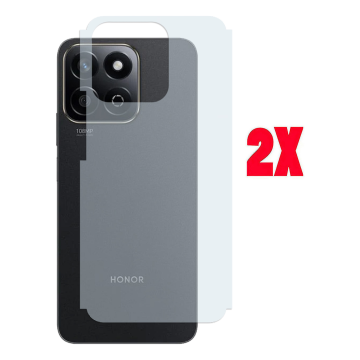 Honor X7c Back Protector Carbon Fiber Matte Soft Skin Sheet For - 2Pcs