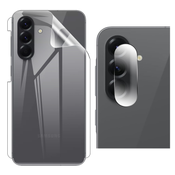 Samsung A56 Back Clear Jelly Protector Soft Film Protection Hydrogel + Rear Camera 9H Gorilla Flexible Protectior For Galaxy