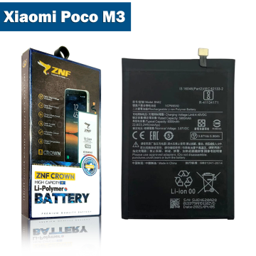 Xiaomi Poco M3 Battery Replacement - ZNF 6000mAh (BN62)