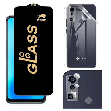 DCode Bold 2 360¬∞ Clear Kit: OG Glass + Back Jelly Camera Protector