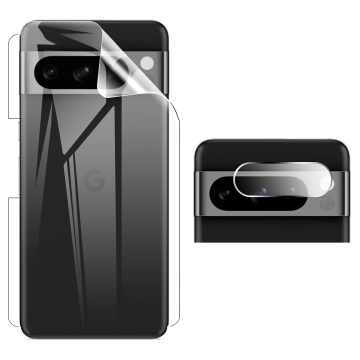 Google Pixel 8 Pro Clear Back Kit: Jelly Film + Camera Lens Protector