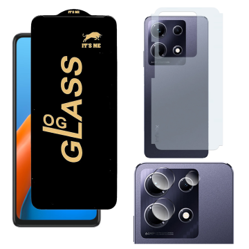 Infinix Note 30 3-in-1 Bundle: OG Glass + Carbon Back Camera Film
