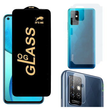 Infinix Note 8i 3-in-1 Kit: OG Glass + Carbon Back Camera Protector