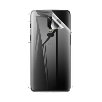 OnePlus 6T Back Clear Jelly Protector - Soft Hydrogel Film