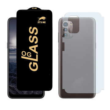 Nokia G21 Combo: OG Glass Screen Protector + Carbon Back Skin