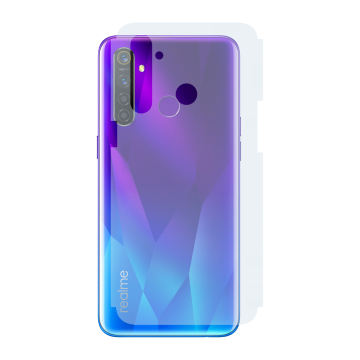 Realme 5 Pro Carbon Fiber Back Skin - Matte Protective Film