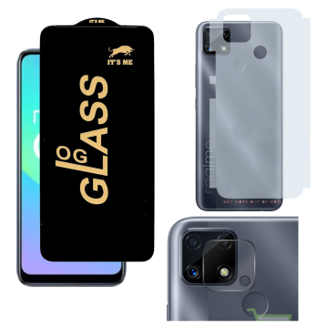 Realme C25s 3-in-1 Kit: OG Glass + Carbon Back Camera Protector