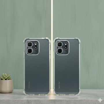 Infinix Smart 9 HD Transparent Extra Bumper Anti Shock Soft Crystal Clear Case