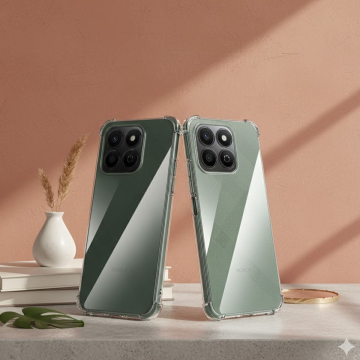 Honor X6b 5G Anti-Shock Transparent Cover with Extra Bumper