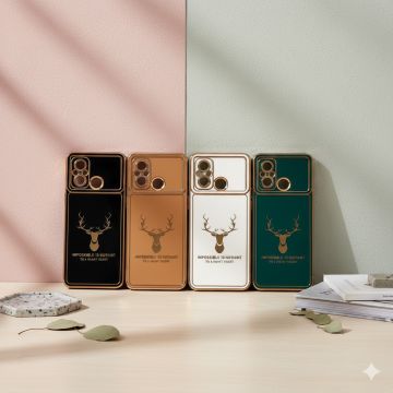 Xiaomi Poco C55 Soft Multi Golden Border Camera Protection Cover