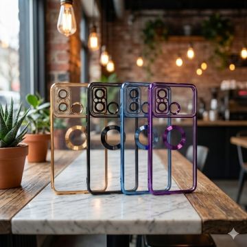 Xiaomi Poco C55 Soft Multi Chrome Border Camera Protection Cover