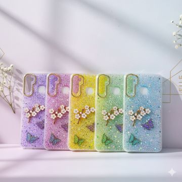 Xiaomi Redmi A2 Plus Back Cover Butterfly Glitter Fancy Case For Redmi A2+