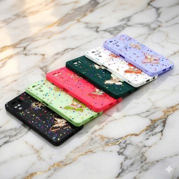 Xiaomi Redmi Note 10 4G Fancy Glitter Butterfly Style Mobile Cover