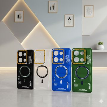 Xiaomi Redmi Note 13 Pro 4G Back Cover Multicolour Soft Puff Case For Redmi Note 13 Pro 4G