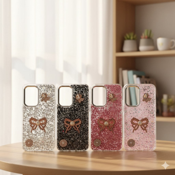 Tecno Spark 40 Pro Glitter Butterfly Stone Mobile Cover