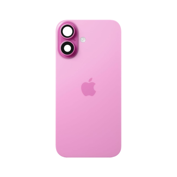 Apple iPhone 16 Back Battery Door with Camera Lens Glass - Pink