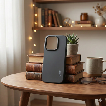 Apple iPhone 16 Pro Matte Black European Plain Shockproof Mobile Cover