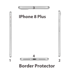 Apple iPhone 8 Plus Side Protection Side Matte Sctrach Proof For Apple iPhone 8 Plus