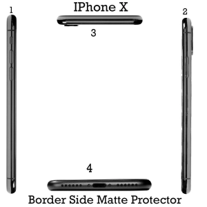 Apple iPhone X Side Protection Side Matte Sctrach Proof For Apple iPhone X