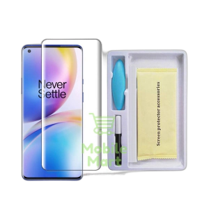 OnePlus 8 Pro Front UV Tempered Glass Protector For Fully Curved Glass For OnePlus 8 Pro