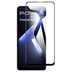 Tecno Pova 5 Pro Full Screen Protector 9D Tempered Glass Protector For Tecno Pova 5 Pro 