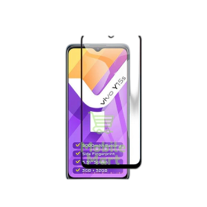 Vivo Y15s Full Screen Protector 9D Tempered Glass Protector For Vivo Y15s
