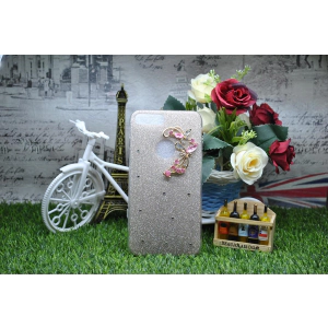 IPhone 7 Plus Back Cover Gold Women Girl Cute Bowtie Candy Crystal Bling Glitter Ladies Cover For IPhone 7 Plus