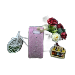 Samsung S8 Back Cover Pink Women Girl Cute Bowtie Candy Crystal Bling Glitter Ladies Cover For Samsung S8