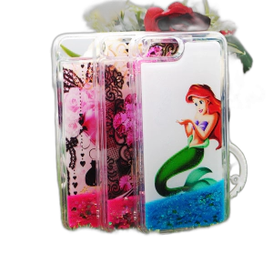 Apple iPhone 7 Plus Back Cover Water Glitter Shiny Ladies Soft Silicon Case For iPhone 7+ Plus