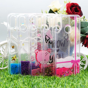 Huawei Y9 2019 Back Cover Water Glitter Shiny Ladies Soft Silicon Case For Y9 2019