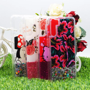 Oppo F15 Back Cover Water Glitter Shiny Ladies Soft Silicon Case For F15