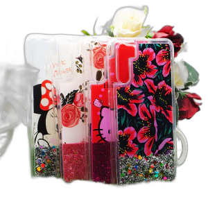 Oppo Reno 3 Back Cover Water Glitter Shiny Ladies Soft Silicon Case For Reno 3