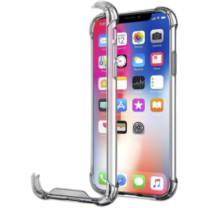 Apple iPhone Xs Back Cover Transparent Extra Bumper Anti Shock Soft Crystal Clear Case For Xs