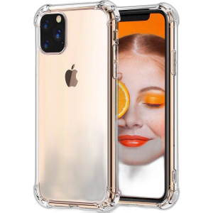 Apple iPhone 11 Pro Max Back Cover Transparent Extra Bumper Anti Shock Soft Crystal Clear Case For 11 Pro Max