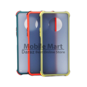 Infinix Note 7 Back Cover Shock Proof Smoky Matte Extra Bumper Case Cover For Note 7