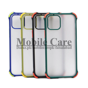 Apple iPhone 12 6.1 Back Cover Shock Proof Smoky Matte Camera Extra Bumper Case Cover For iphone 12 6.1