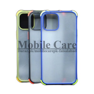 Apple iPhone 12 6.7 Back Cover Shock Proof Smoky Matte Camera Extra Bumper Case Cover For iPhone 12 6.7