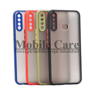 Infinix Hot 8 Back Cover Camera Case Cover For Tecno Spark 4 - Smoky Matte