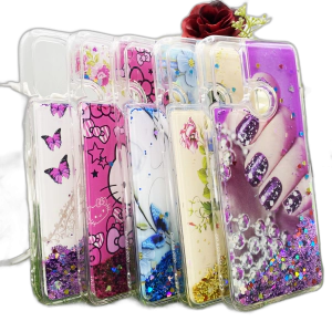 Oppo A53 Back Cover Water Glitter Shiny Ladies Soft Silicon Case For Oppo A53
